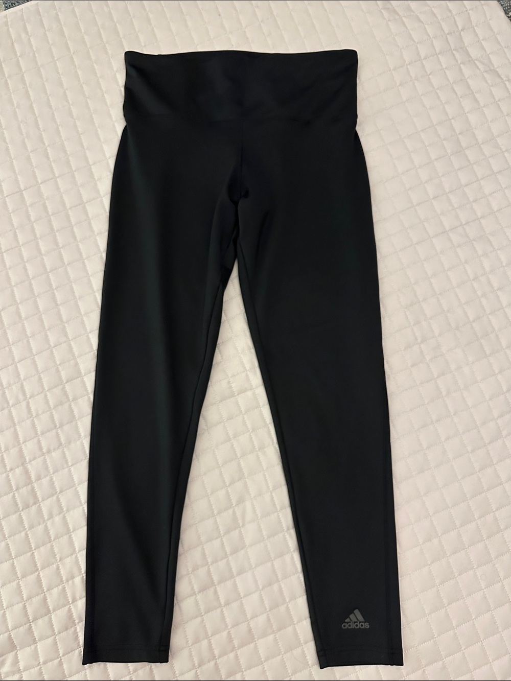 adidas Kids Black Performance Leggings with Logo